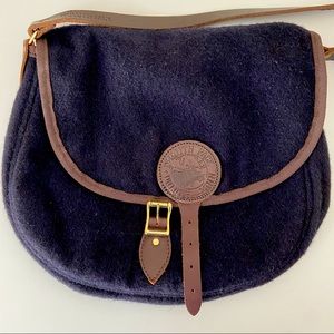 Duluth Pack Wool Navy Blue Satchel Bag